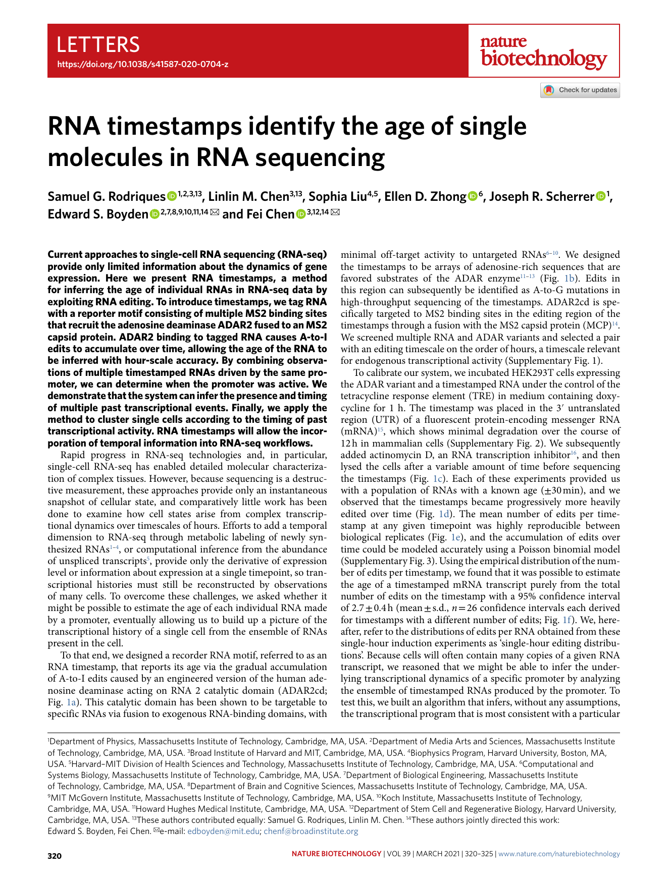 First page of RNA timestamps identify the age of single molecules in RNA sequencing