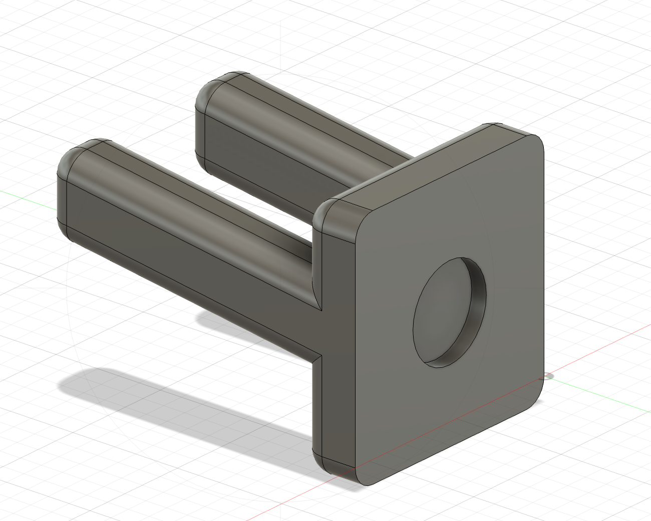 Rear view of the pipette holder design